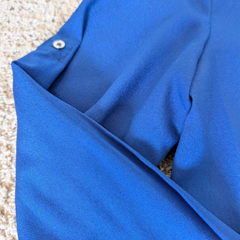 Calvin klein Blue Women's Blouse with Zipper - Picture 7 of 11
